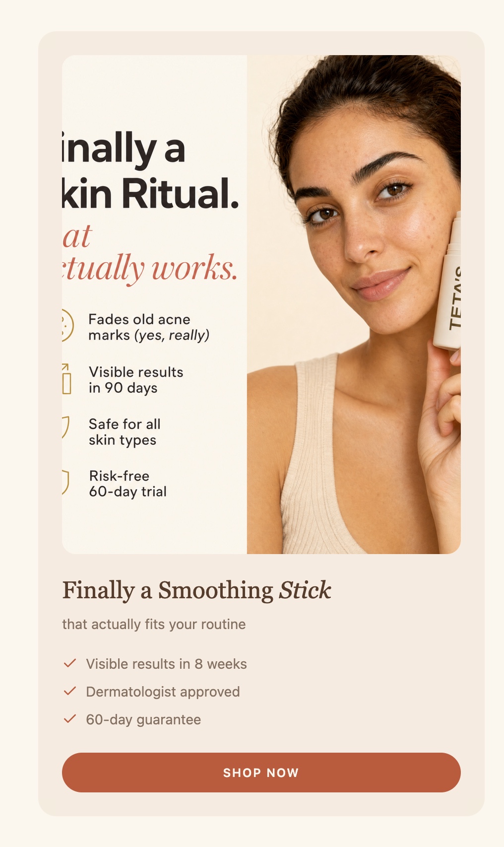 Finally a smoothing stick that actually works