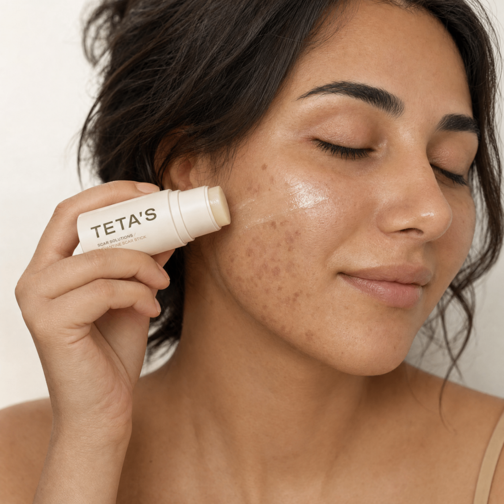 Applying to cheek